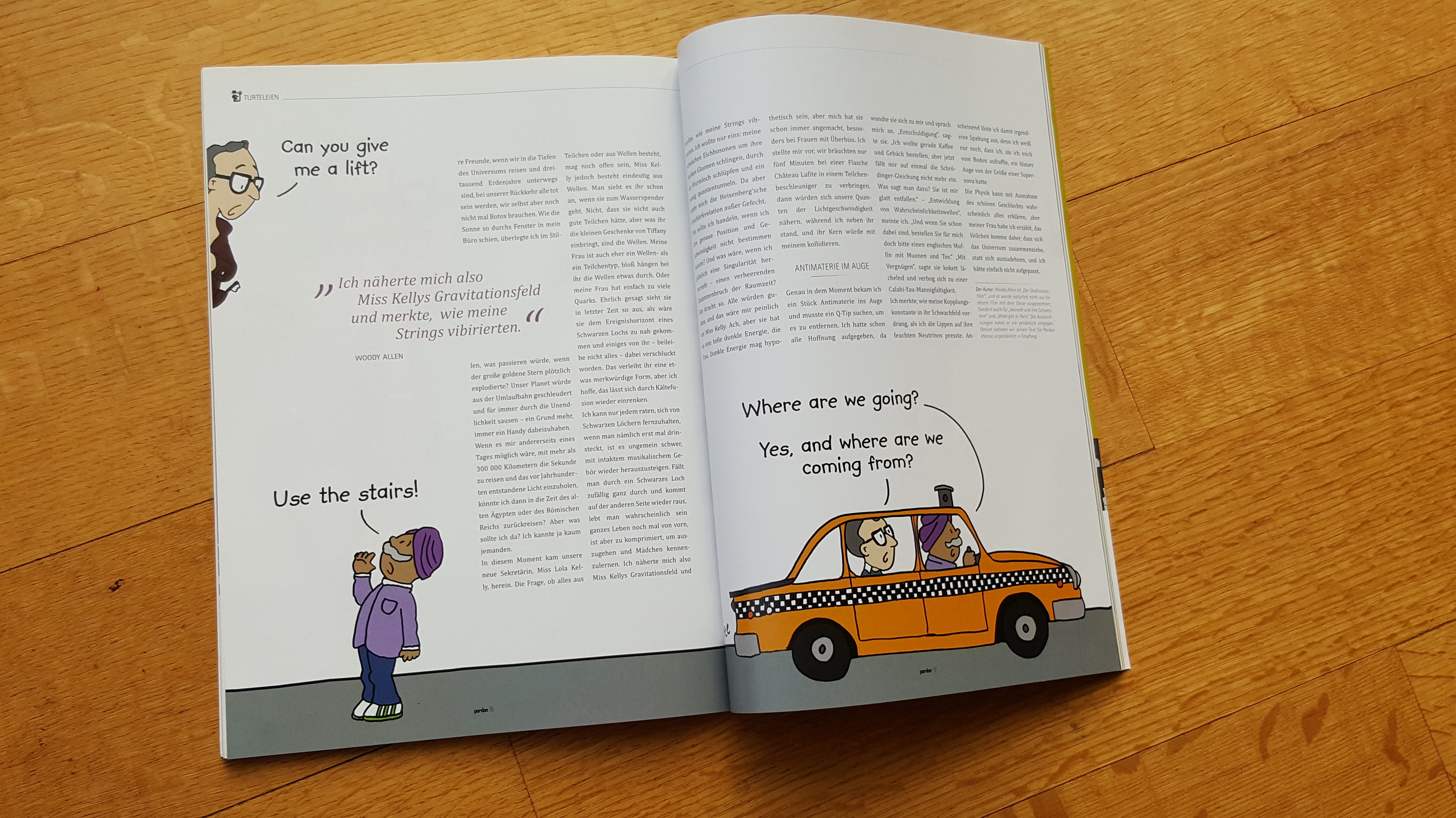 Woody Allen Cartoon Zeitschrift Pardon