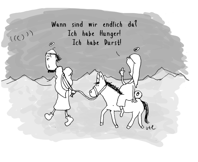 cartoon-maria-josef-wann-sind-wir-da-ute-hamelmann