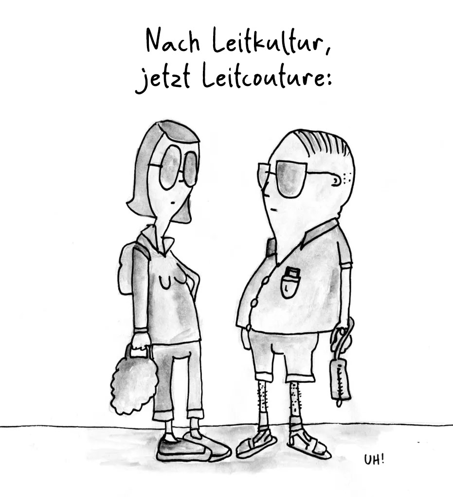 Cartoon Leitkultur von Ute Hamelmann