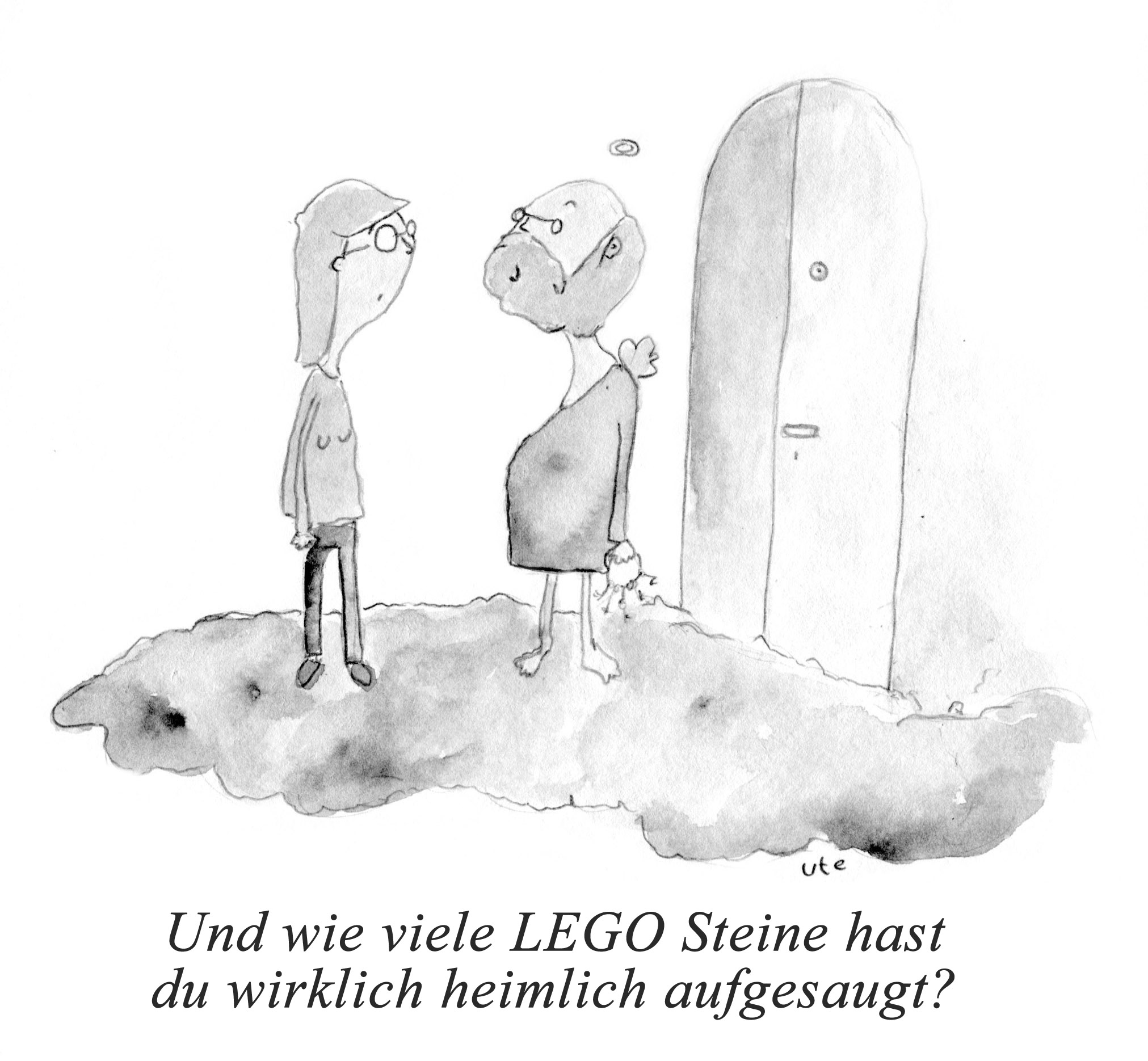 Cartoon Lego Gott Staubsauger
