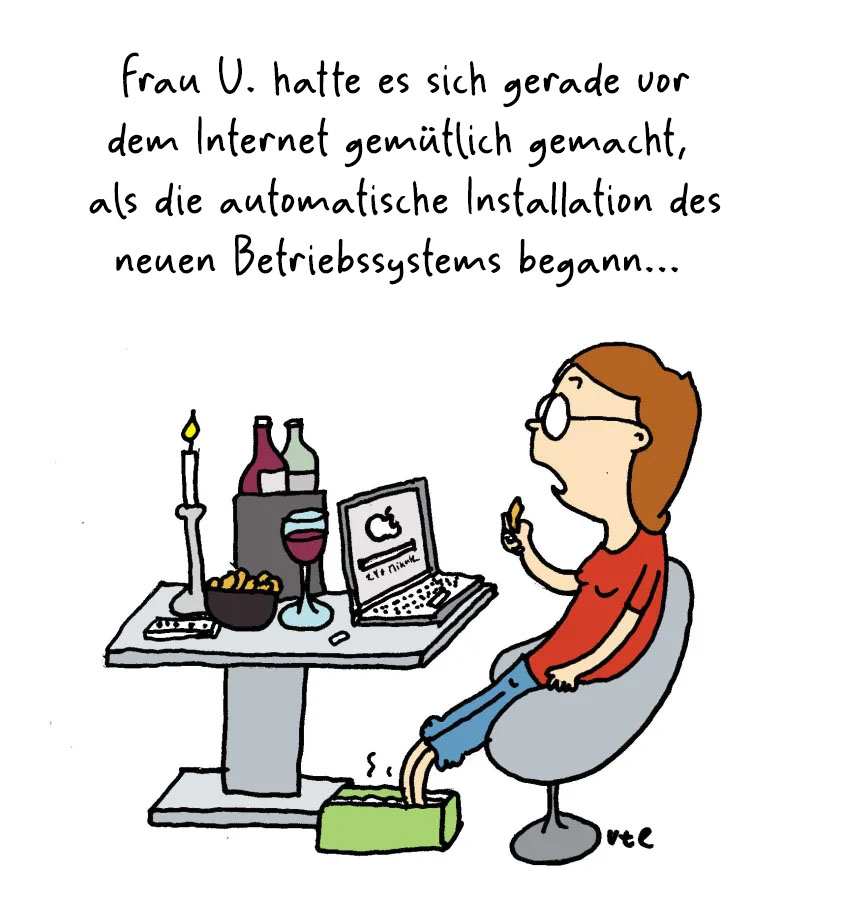 Cartoon Betriebssystem