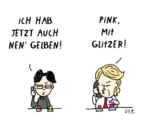 Cartoon Trump versus Jong-Un