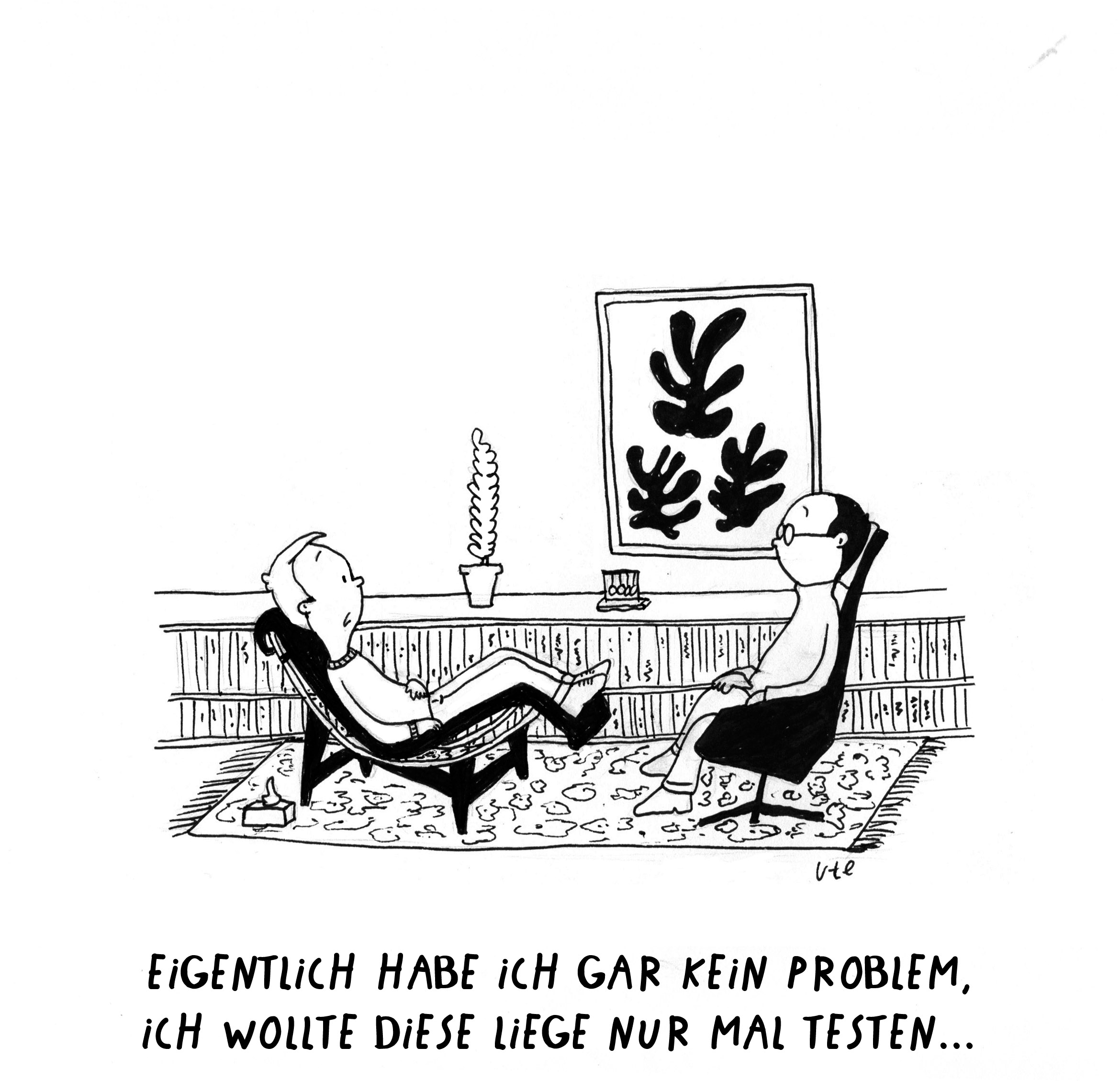 Cartoon Psychologist Le Corbusier