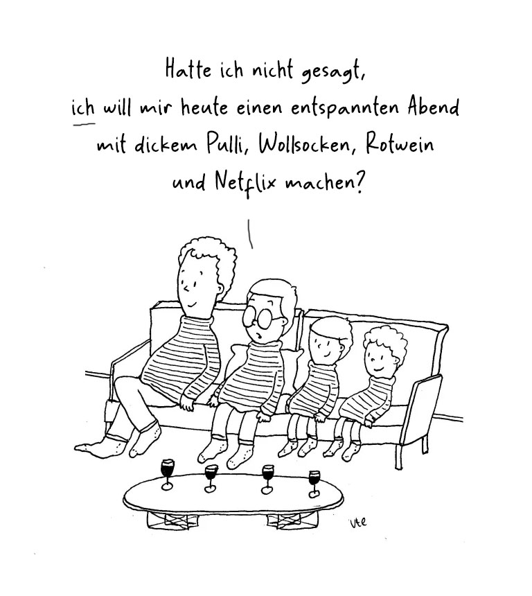 Cartoon Mütterabende von Ute Hamelmann