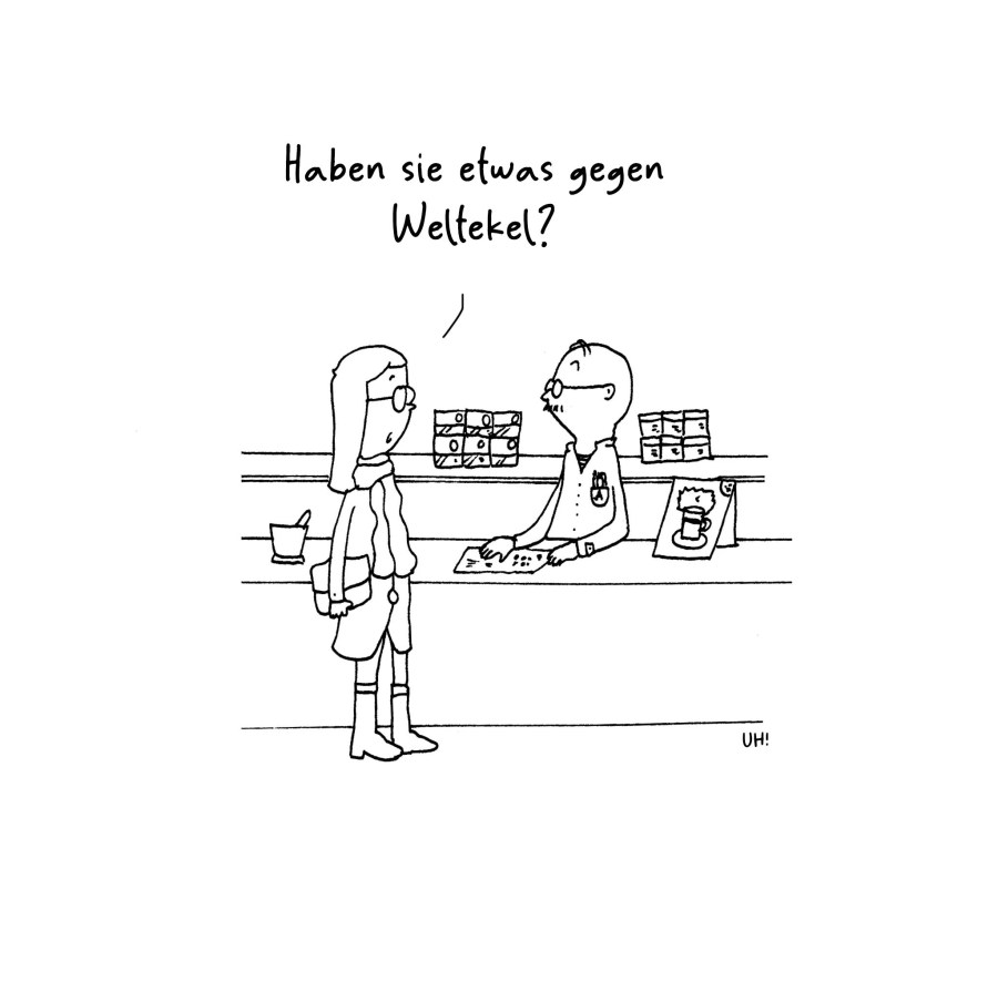 Cartoon Weltekel von Ute Hamelmann