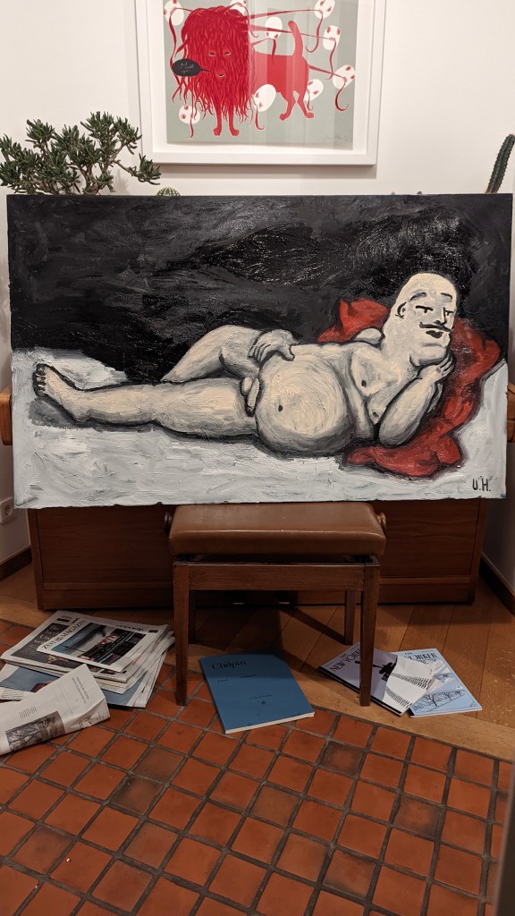 Ute Hamelmann, Le Mayo Desnudo, oil on canvas 