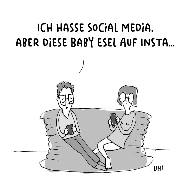 Cartoon Social Media by Ute Hamelmann