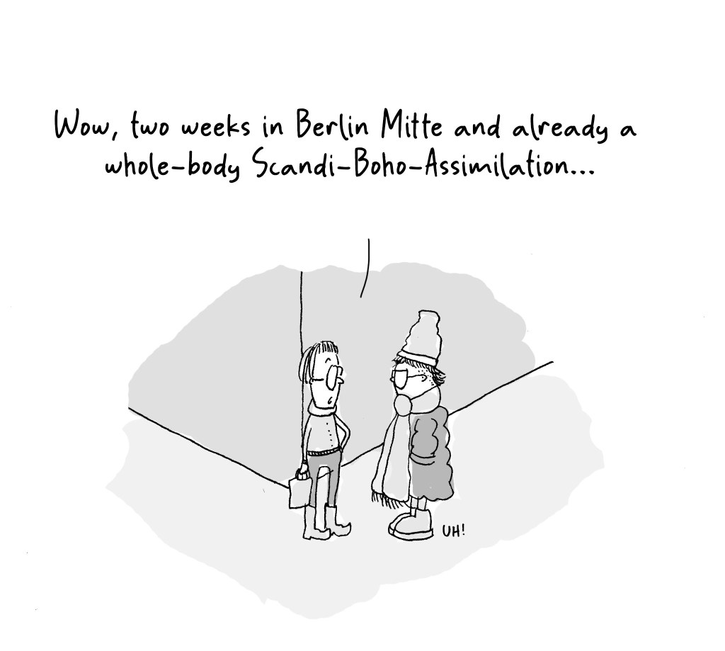 Cartoon Berlin Mitte Scandi-Boho by Ute Hamelmann