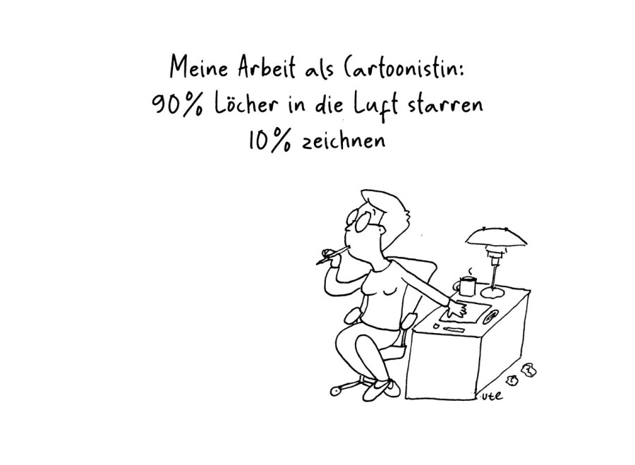 Meine Arbeit als Cartoonistin Cartoon