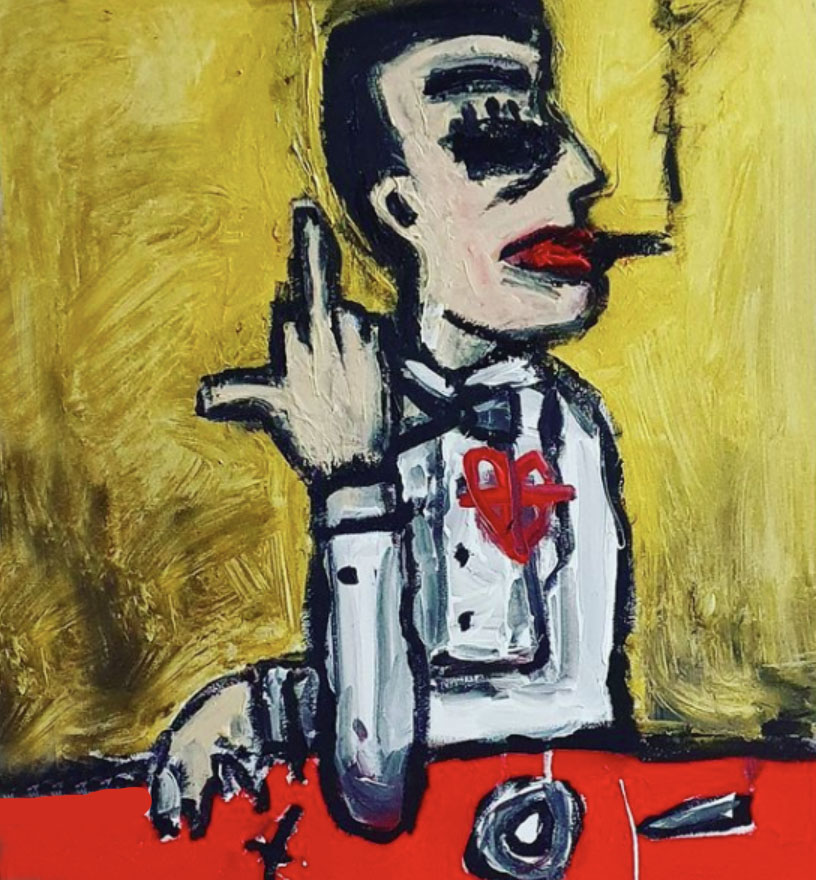 Ute Hamelmann, Berlin Zwei Eins, Acryl on Canvas